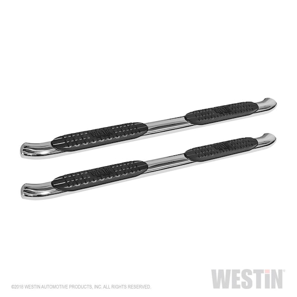 15-C F150 SUPERCREW/17-C F250/F350 CREW CAB PRO TRAXX 4IN OVAL STEP BAR - STAINLESS STEEL